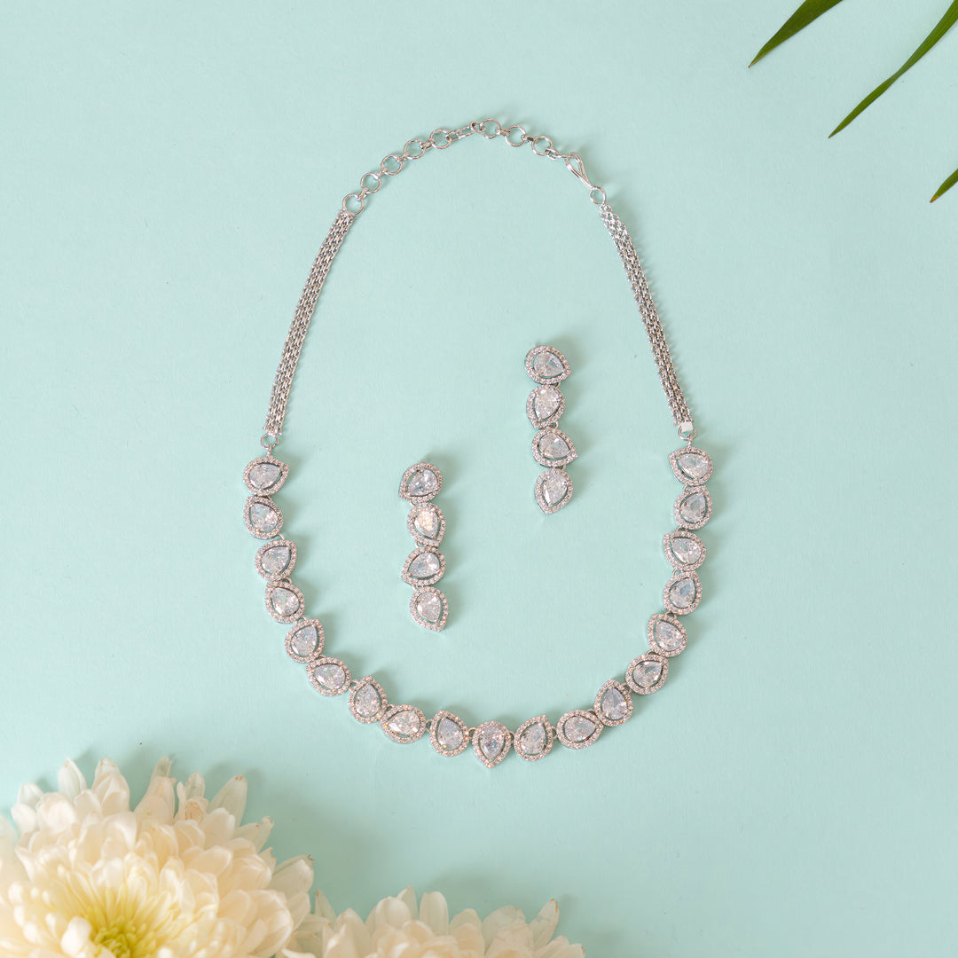 Janiya Diamond Necklace set zevarbygeeta
