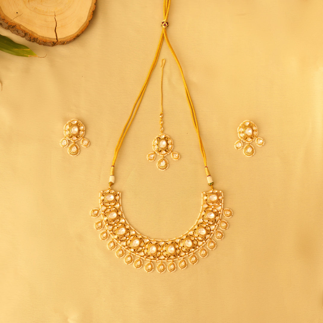 Humaira Gold Kundan Set zevarbygeeta