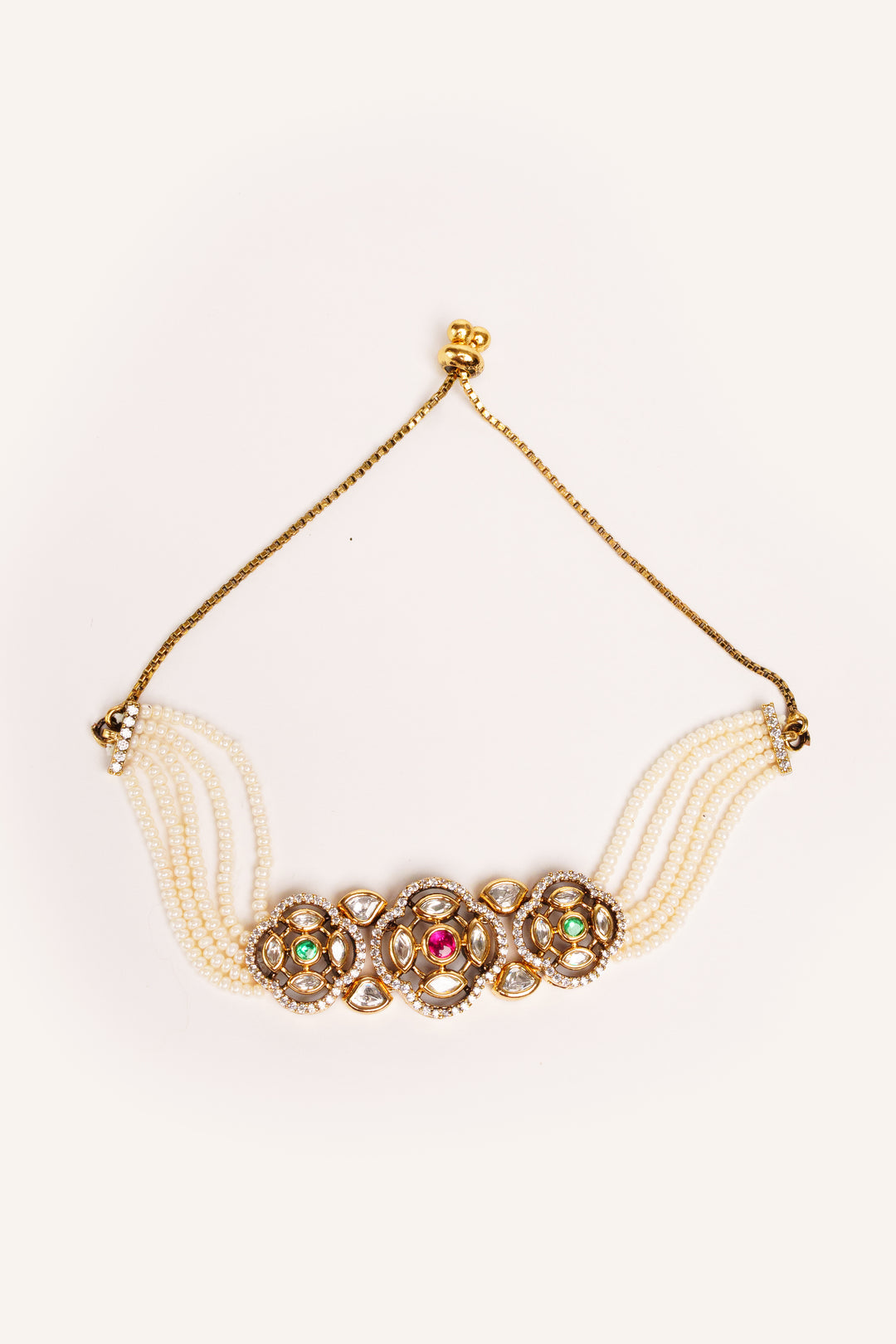 Inaya Navratan Polki Bracelet