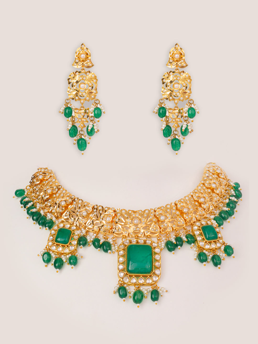Shiva Kundan Jadau Necklace Set