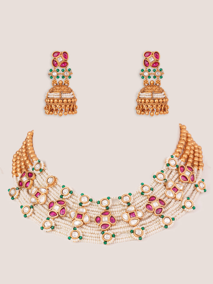 Aahana Kundan Necklace Set