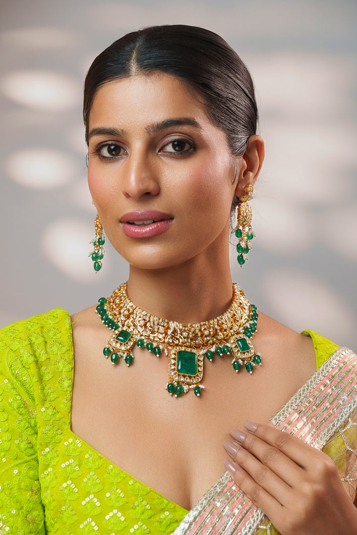 Shiva Kundan Jadau Necklace Set