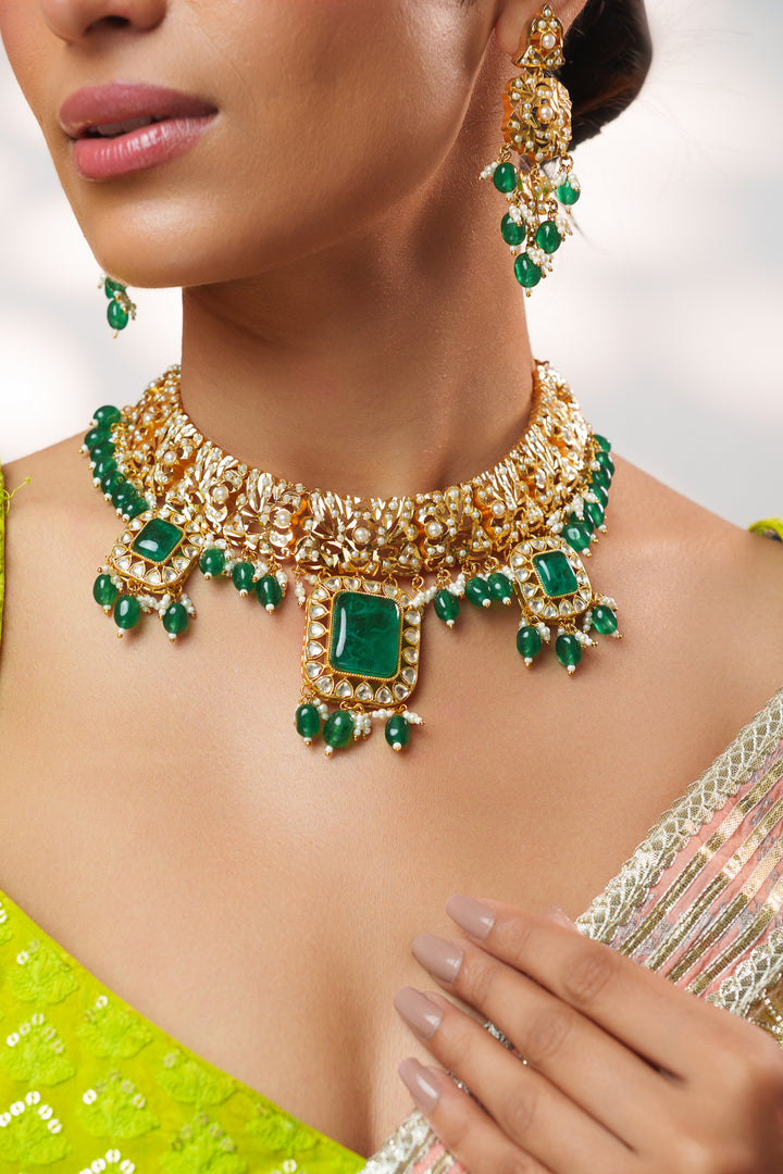 Shiva Kundan Jadau Necklace Set