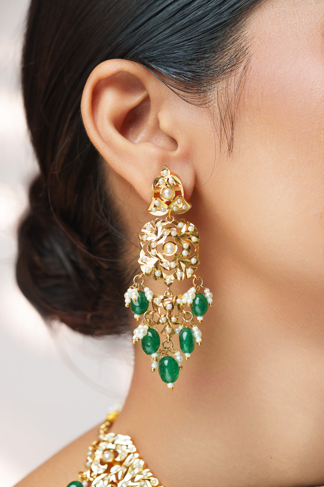 Shiva Kundan Jadau Necklace Set