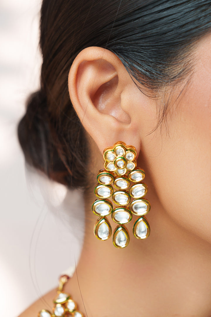 Adhira Kundan Polki Necklace Set
