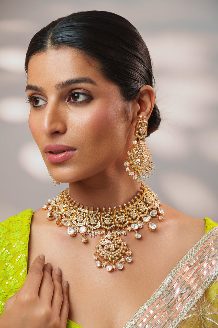 Zeya Polki Jadau Necklace Set