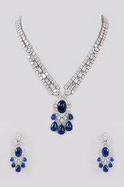 Lasha Diamond Long Necklace set zevarbygeeta