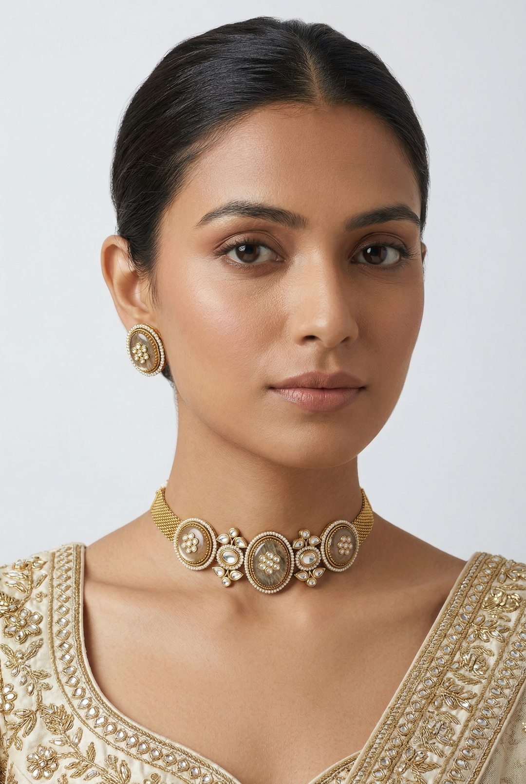 Niraaz Pink Kundan Choker