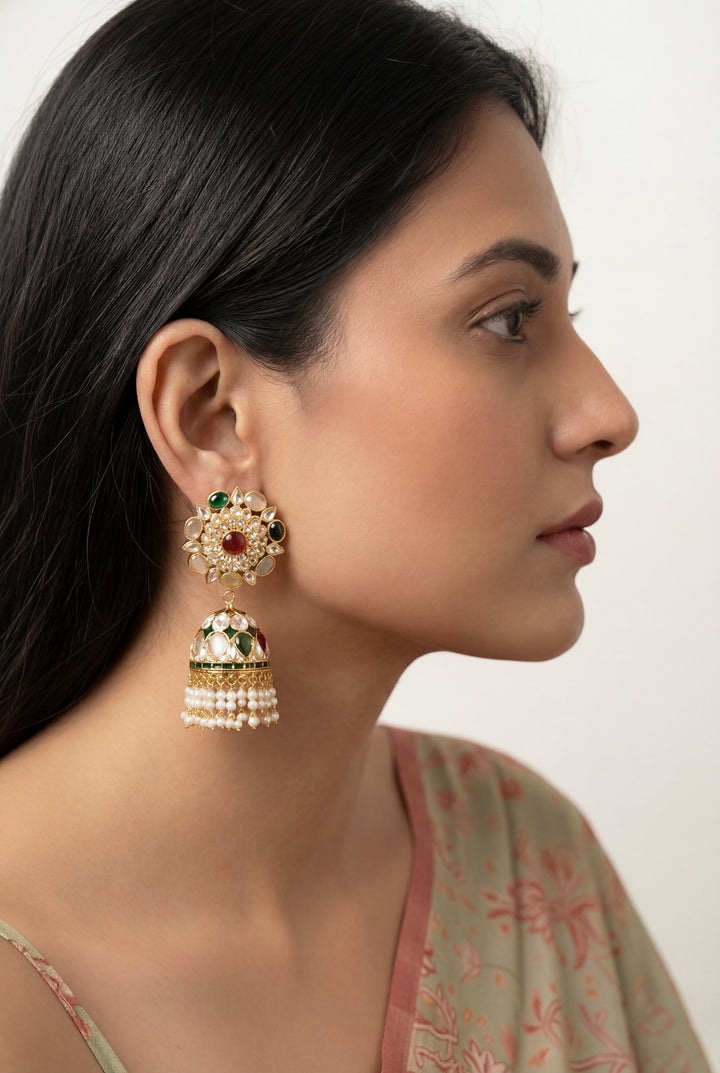 Simi Kundan Jhumkas