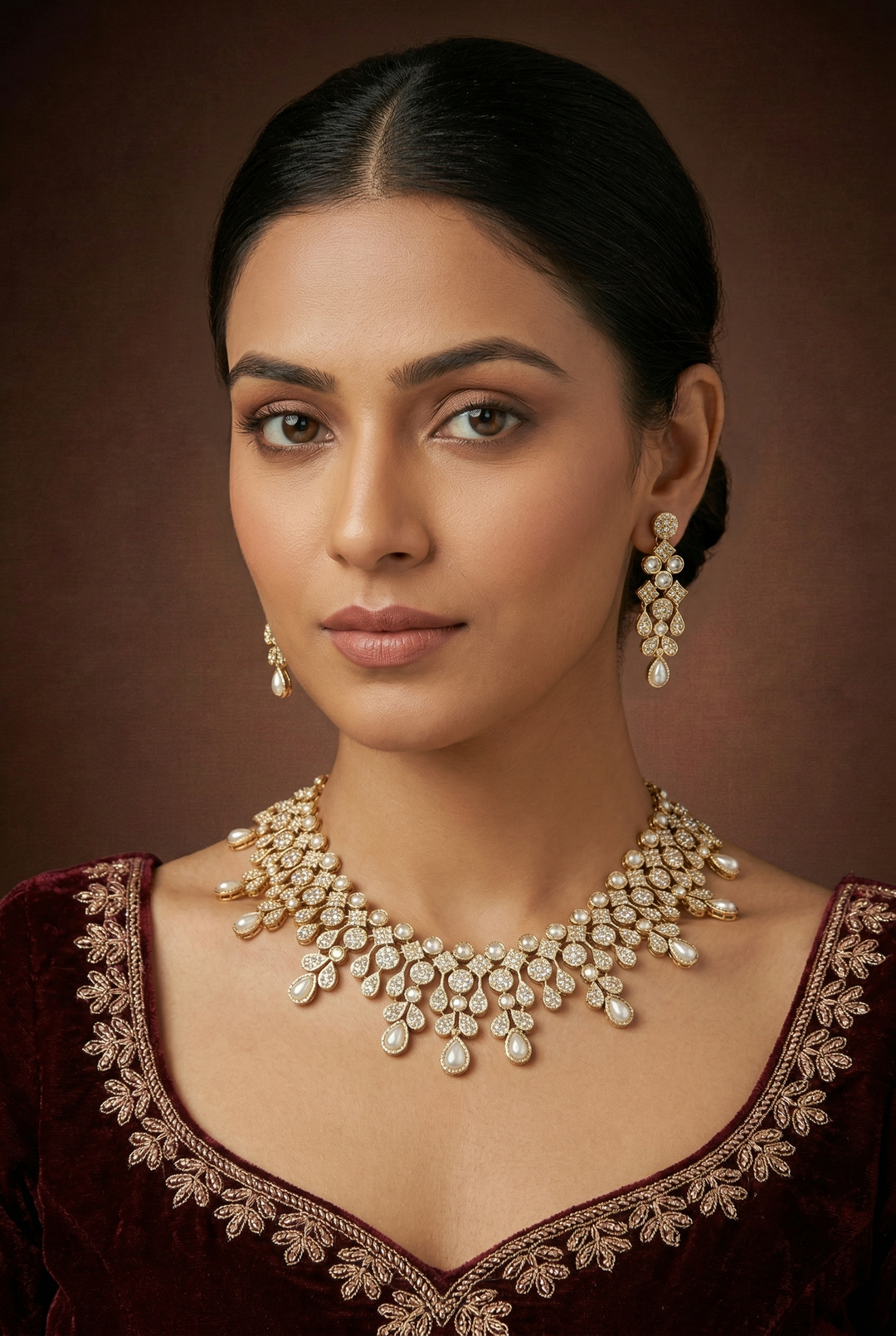 Vaidehi Jadau Necklace Set