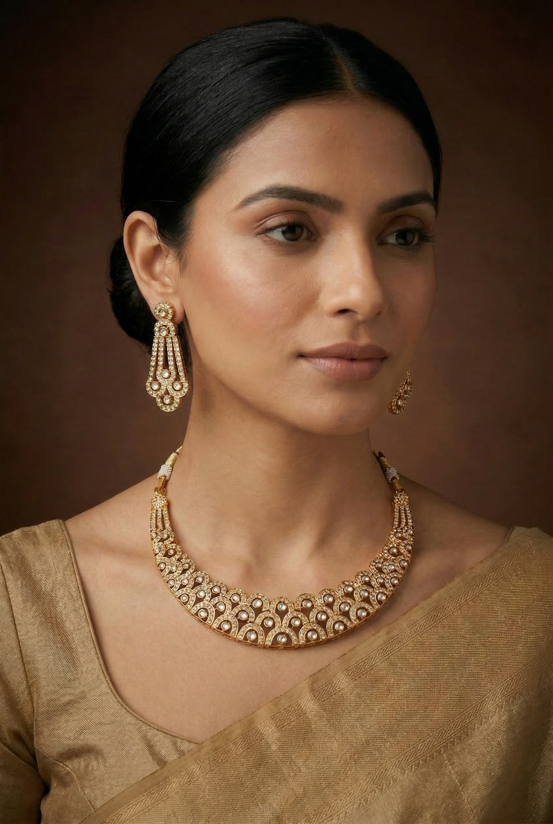 Nyra Jadau Necklace Set