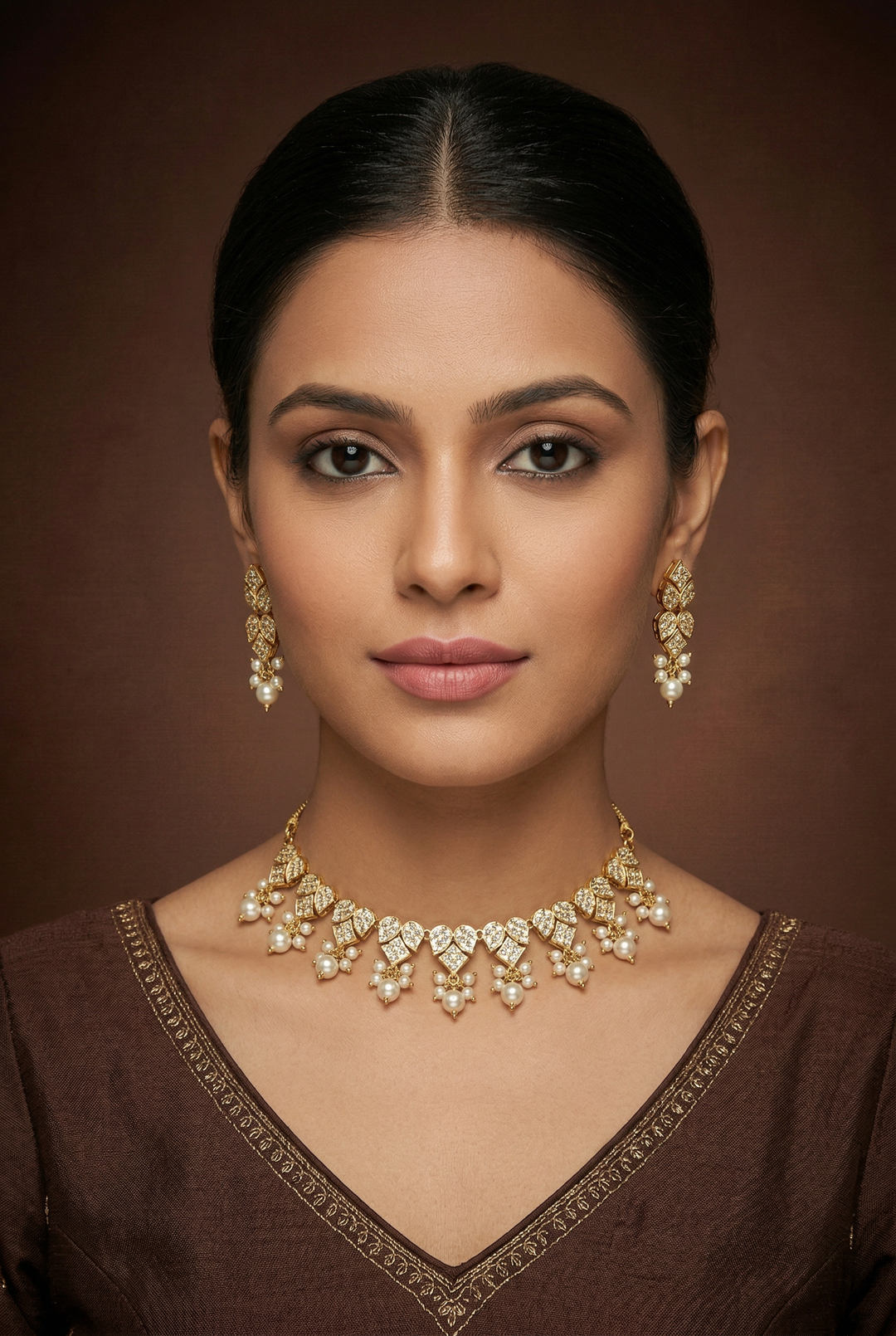 Aishani Jadau Necklace Set