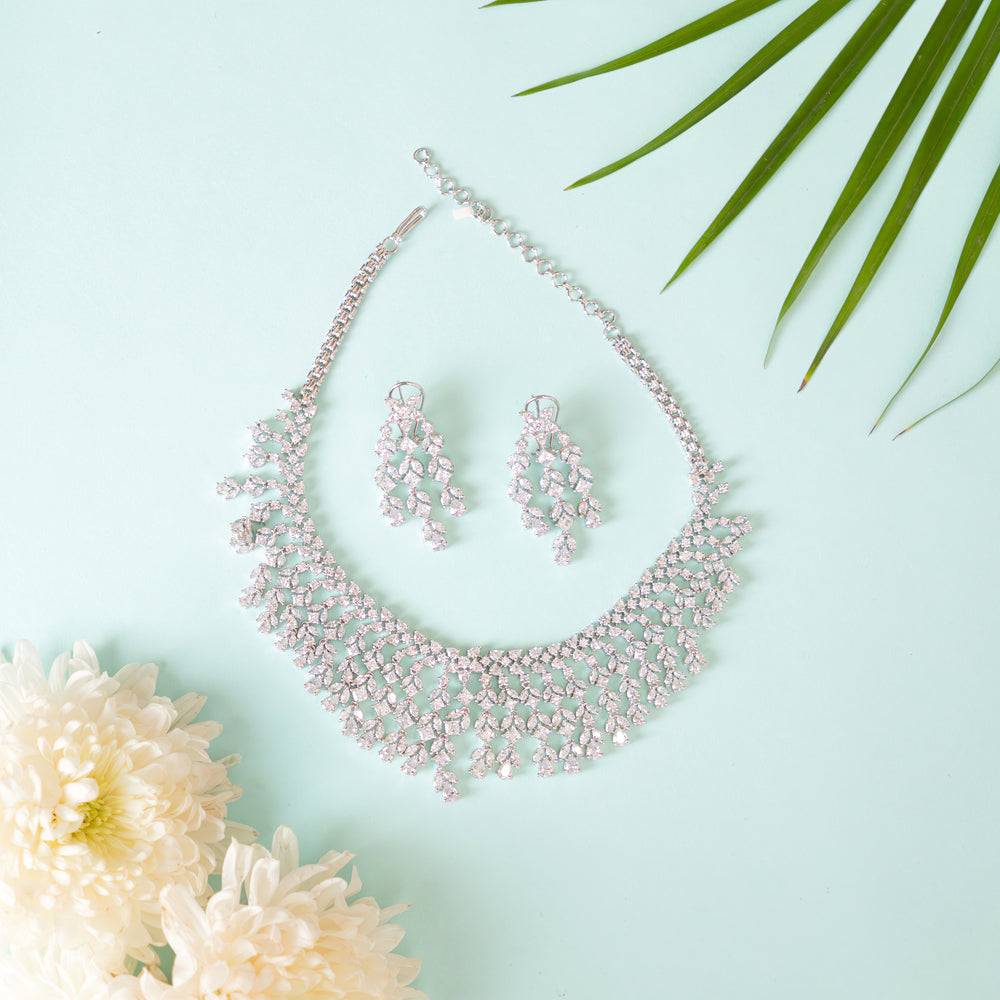 Jaishree Diamond Necklace set zevarbygeeta
