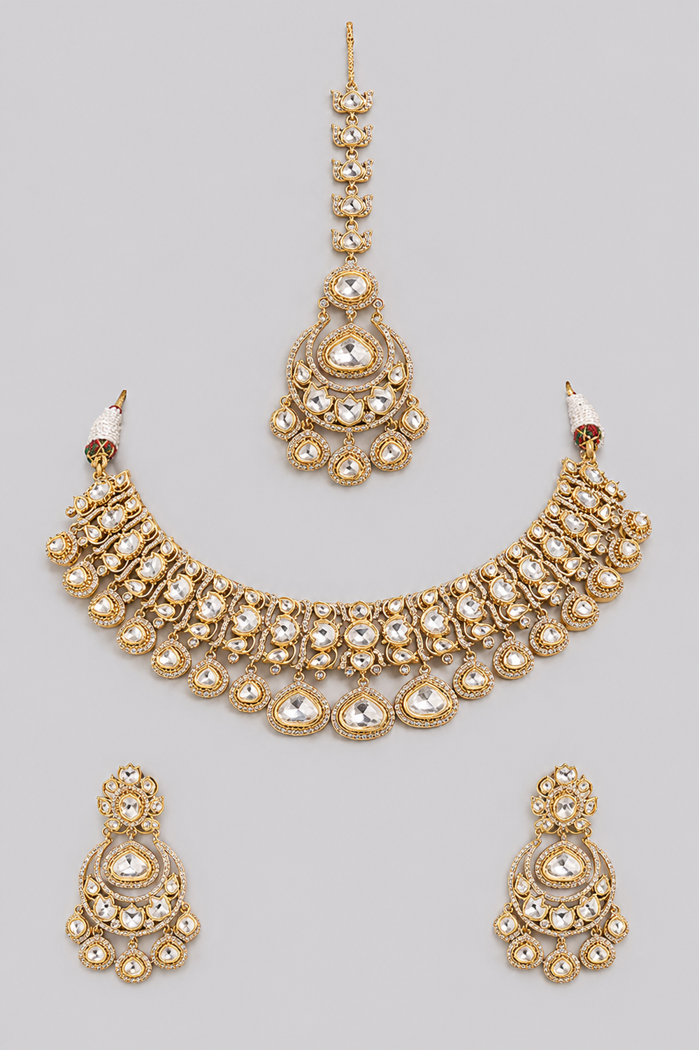 Aarshita Two Tone Finish Polki Choker - alternate view