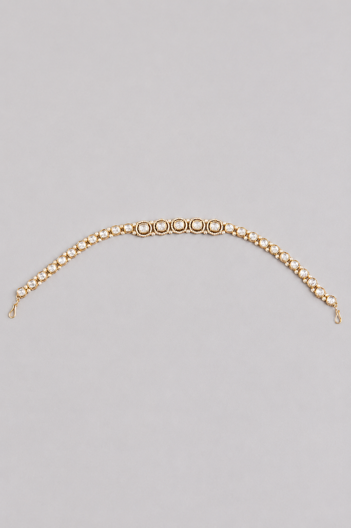 Niharika Pearl Gold Finish Kundan Sheeshpatti