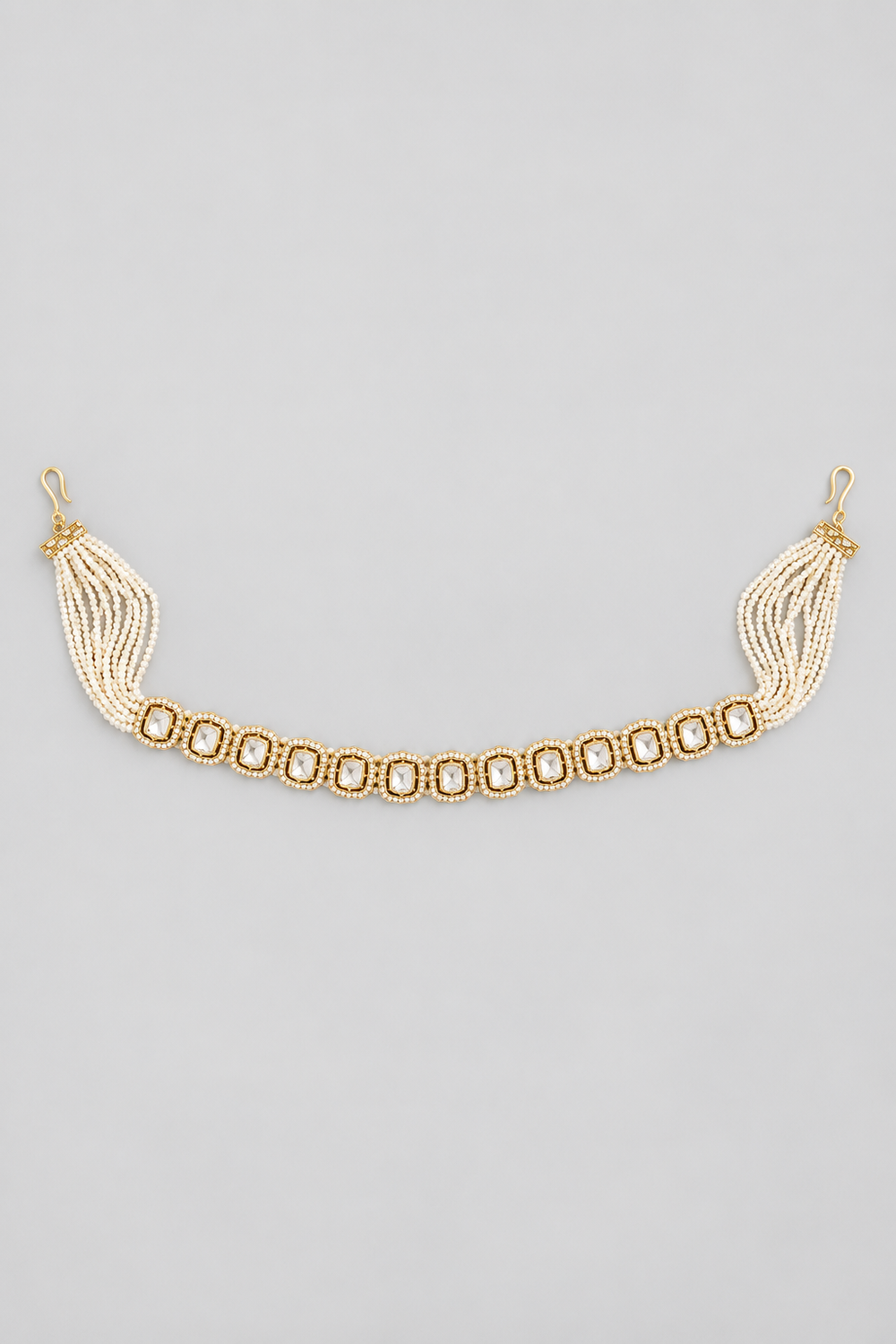 Akshita Pearl Gold Finish Kundan Sheeshpatti - alternate view