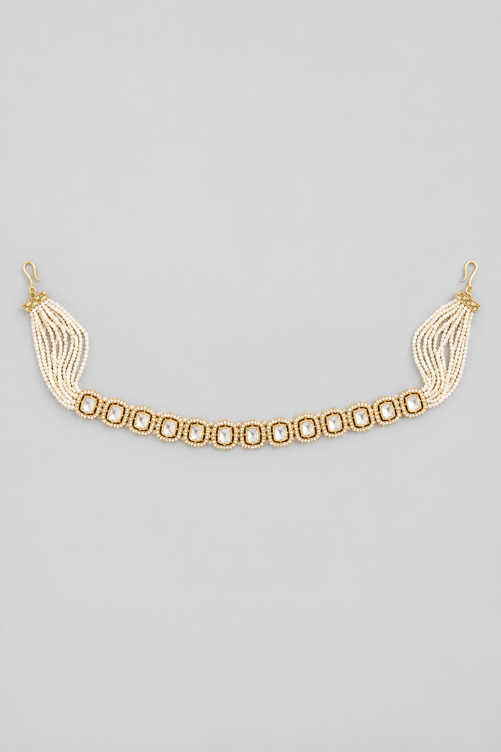 Akshita Pearl Gold Finish Kundan Sheeshpatti