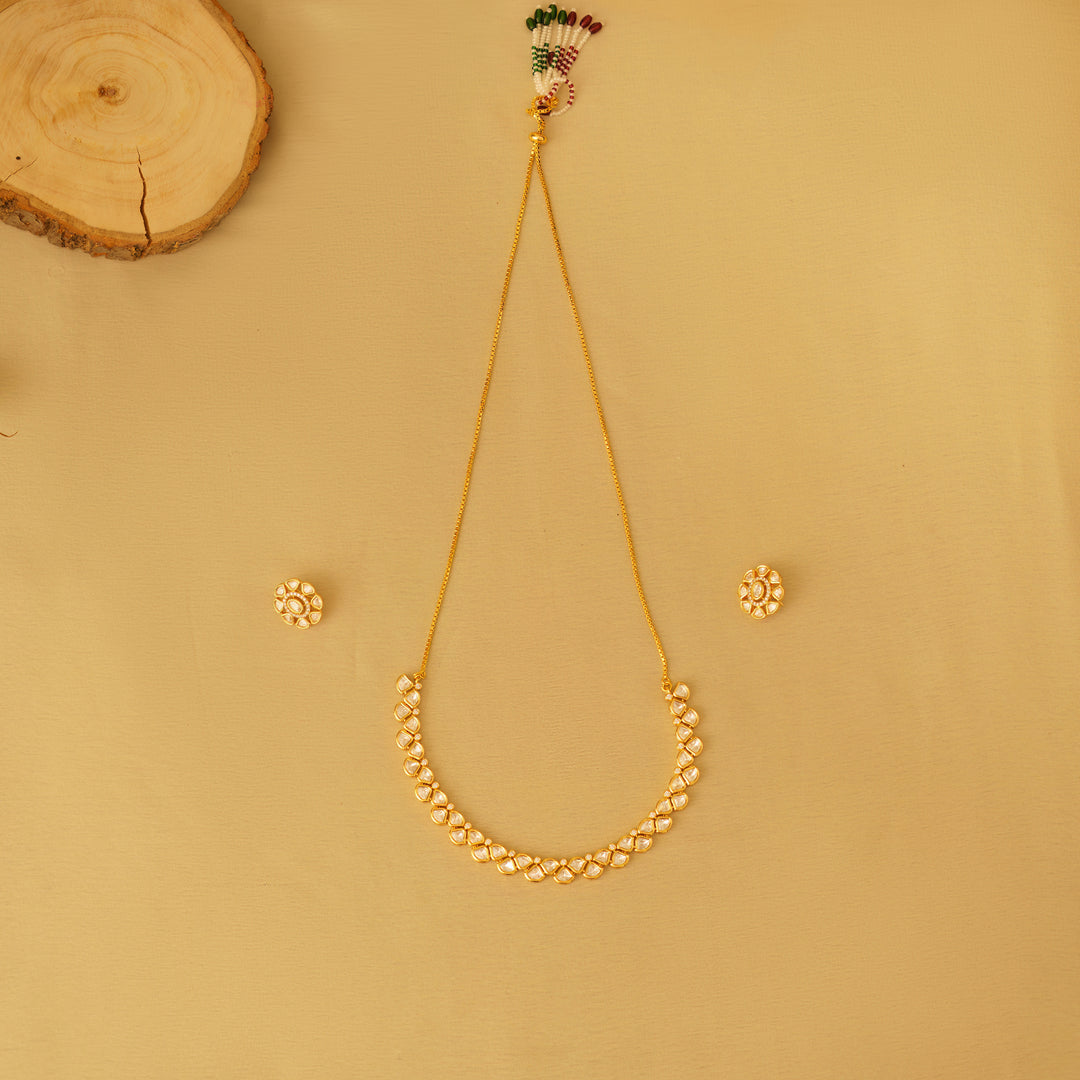 Gulhita Gold Kundan Set zevarbygeeta