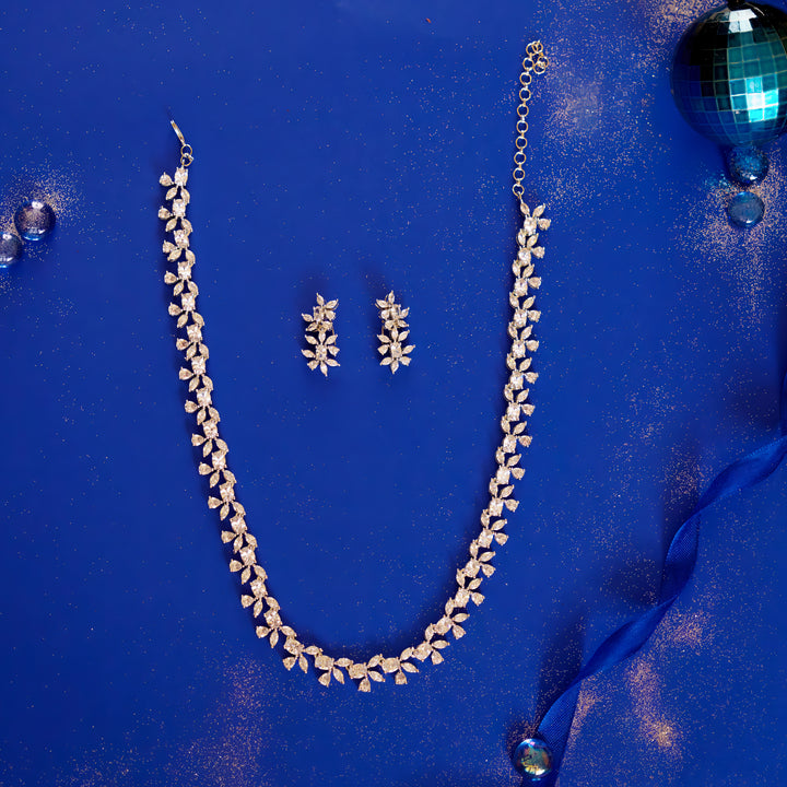 Eshanika Diamond Necklace set zevarbygeeta
