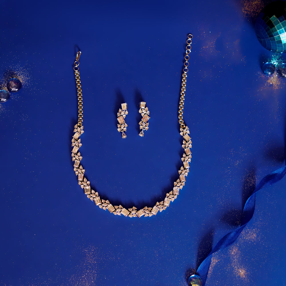 Edna Diamond Necklace set zevarbygeeta