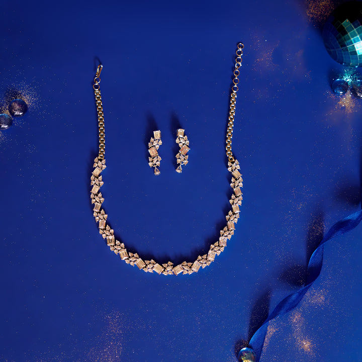 Edna Diamond Necklace set zevarbygeeta