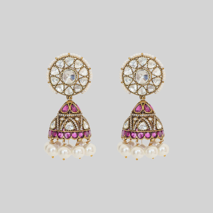 Ikaye Moissanite Jhumkas