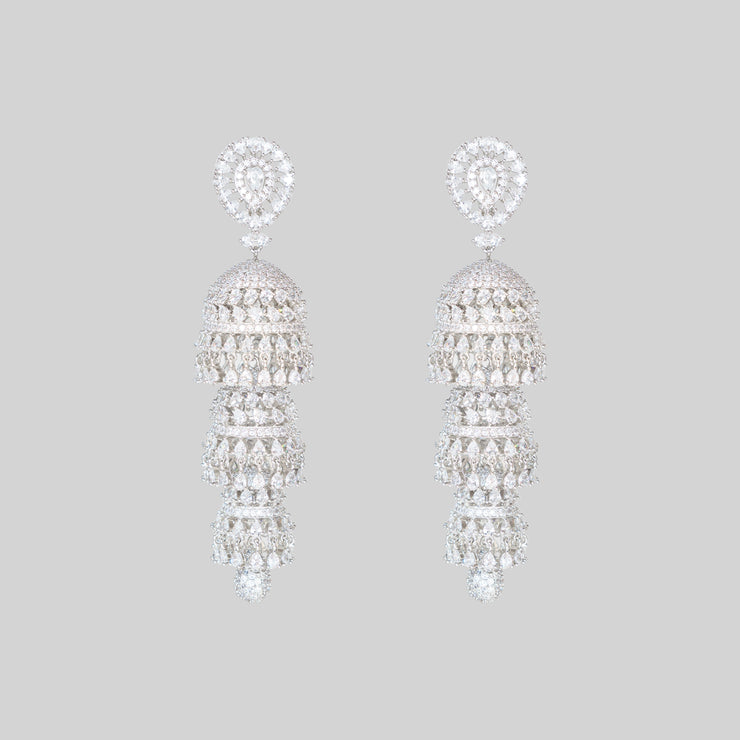 Latisha Diamond Jhumki Earrings