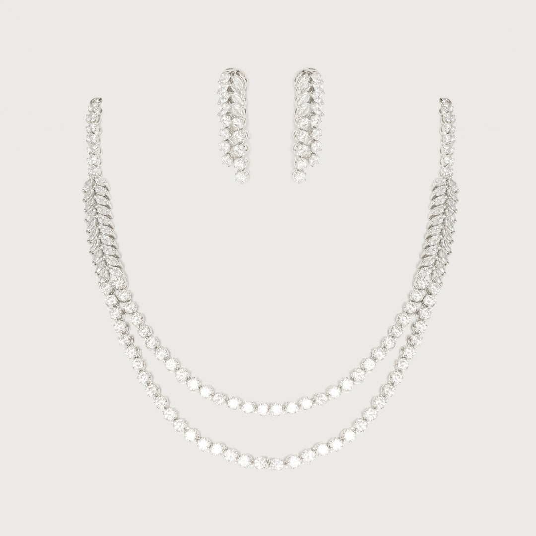 Vahini Diamond Necklace Set