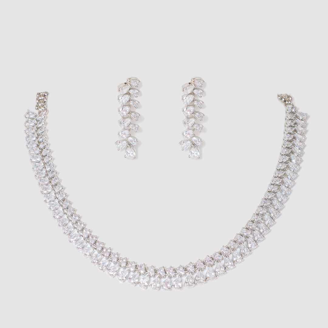 Zaafran Diamond Necklace Set
