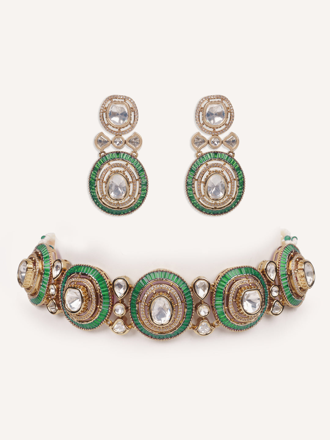 Tarisha Green Polki Choker