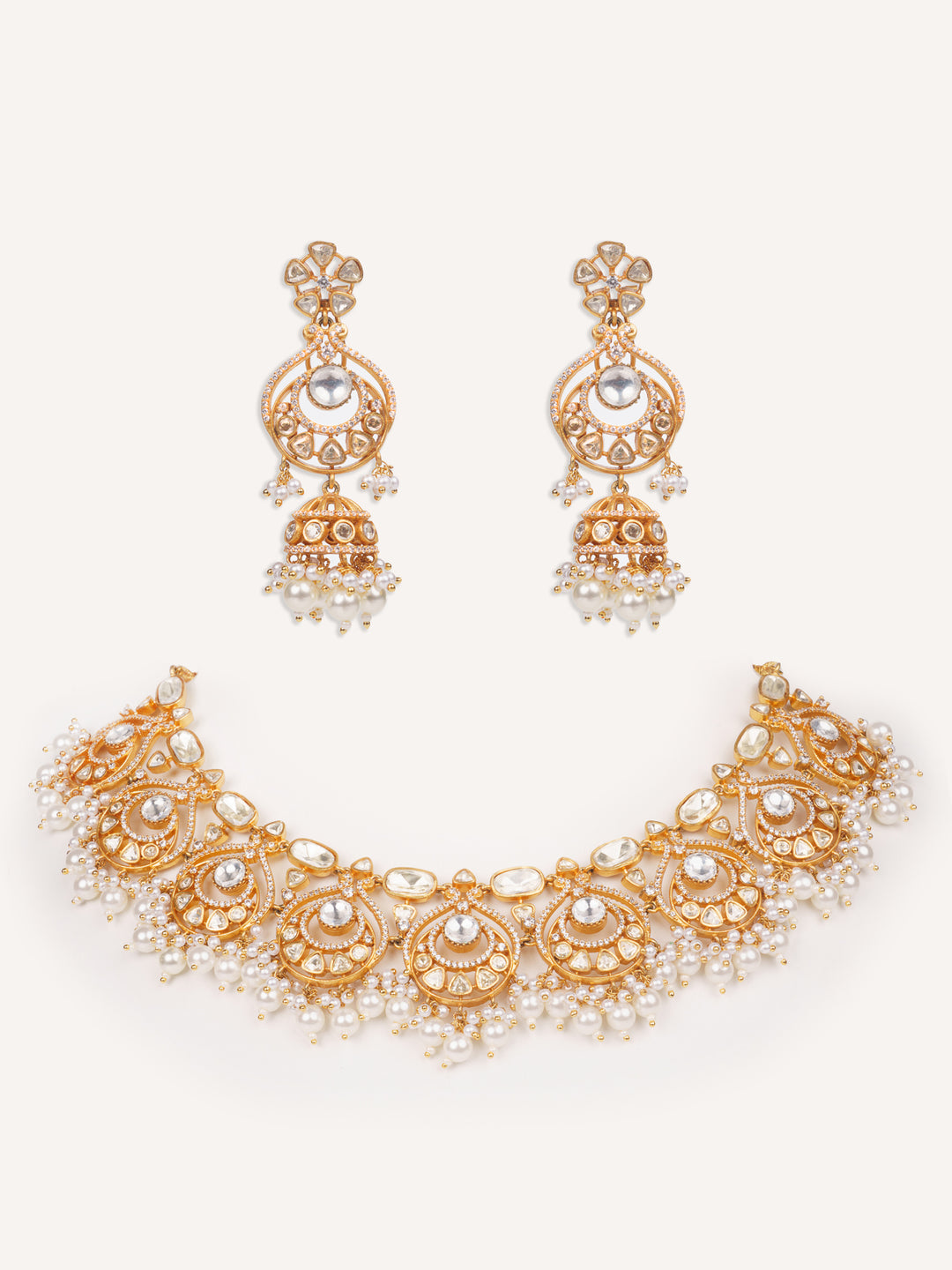 Yuvika Moissanite Necklace Set