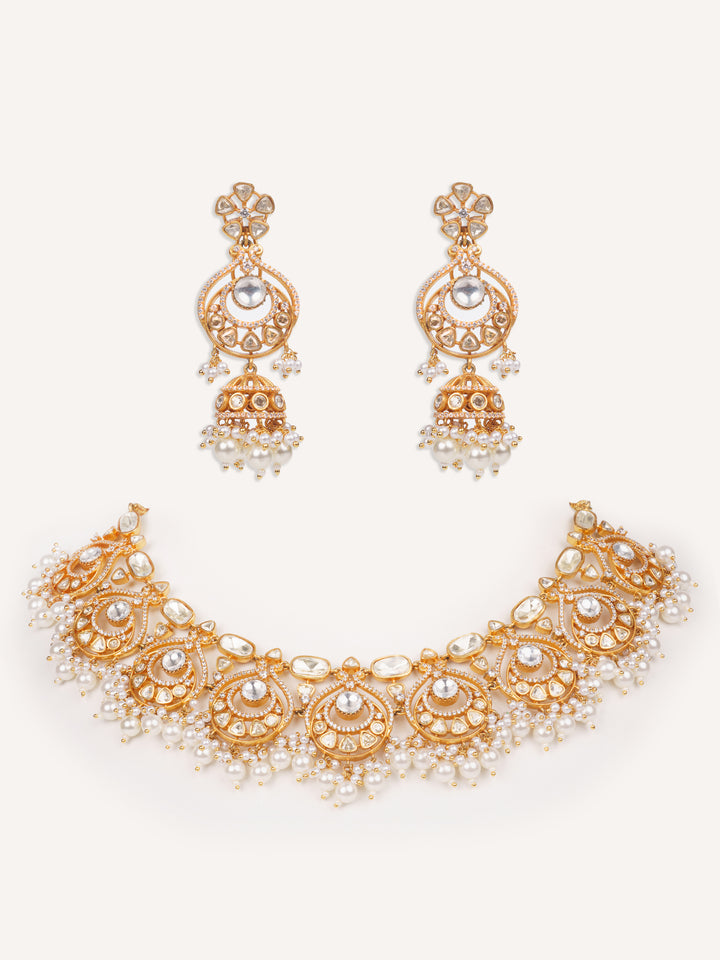 Yuvika Moissanite Necklace Set
