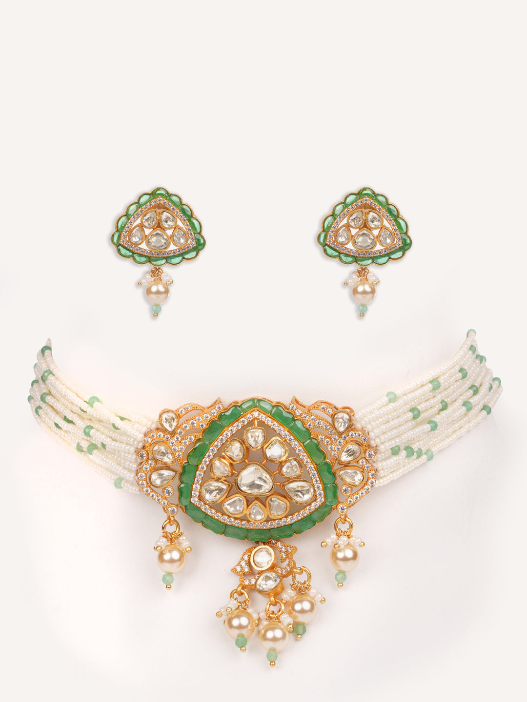 Arshita Green Moissanite Choker