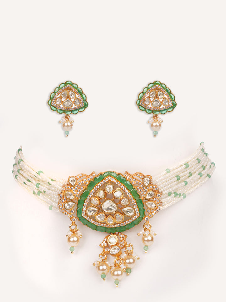 Arshita Green Moissanite Choker