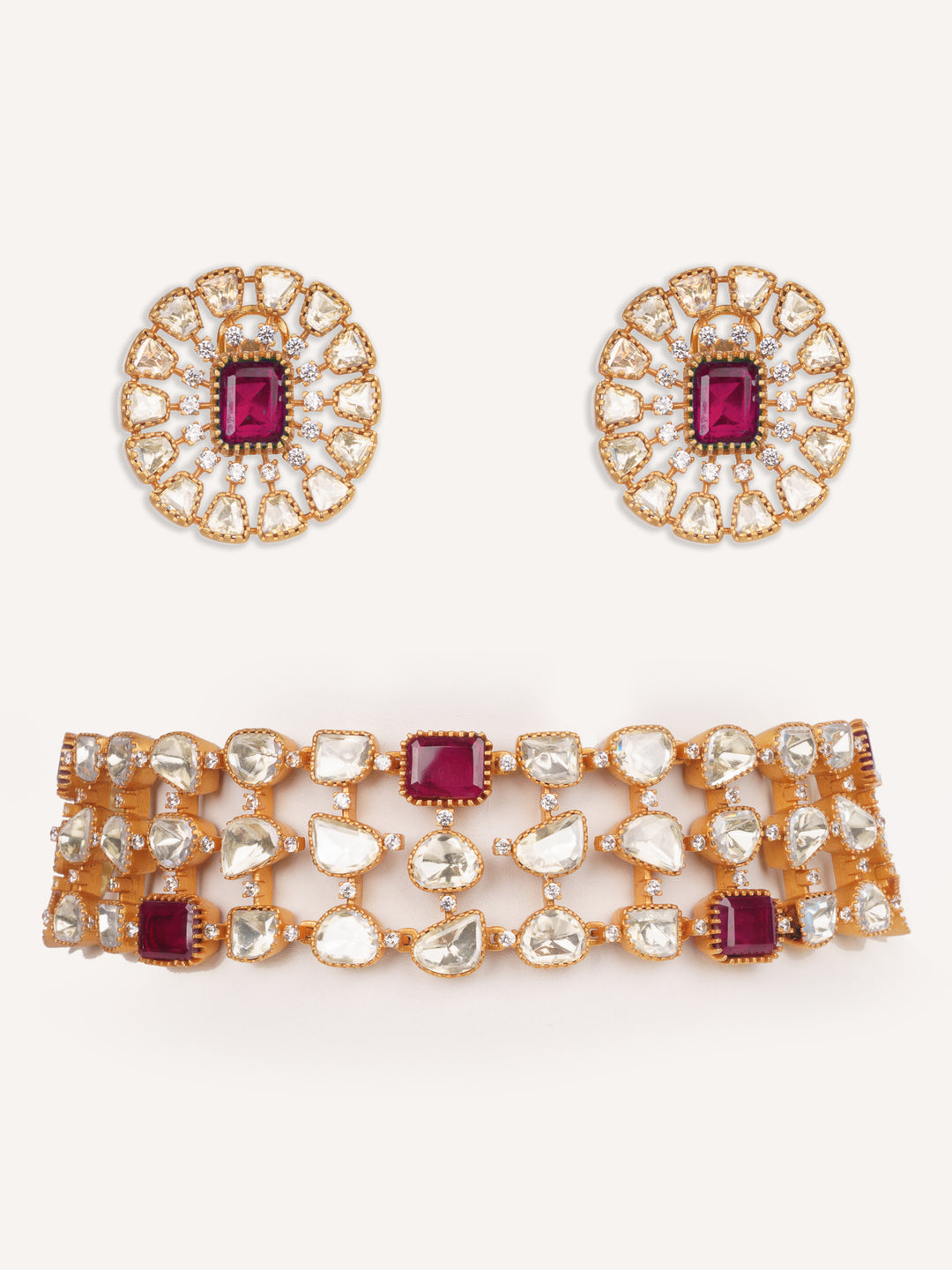 Kashira Red Moissanite Choker
