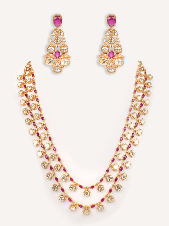 Yashira Red Moissanite Long Set