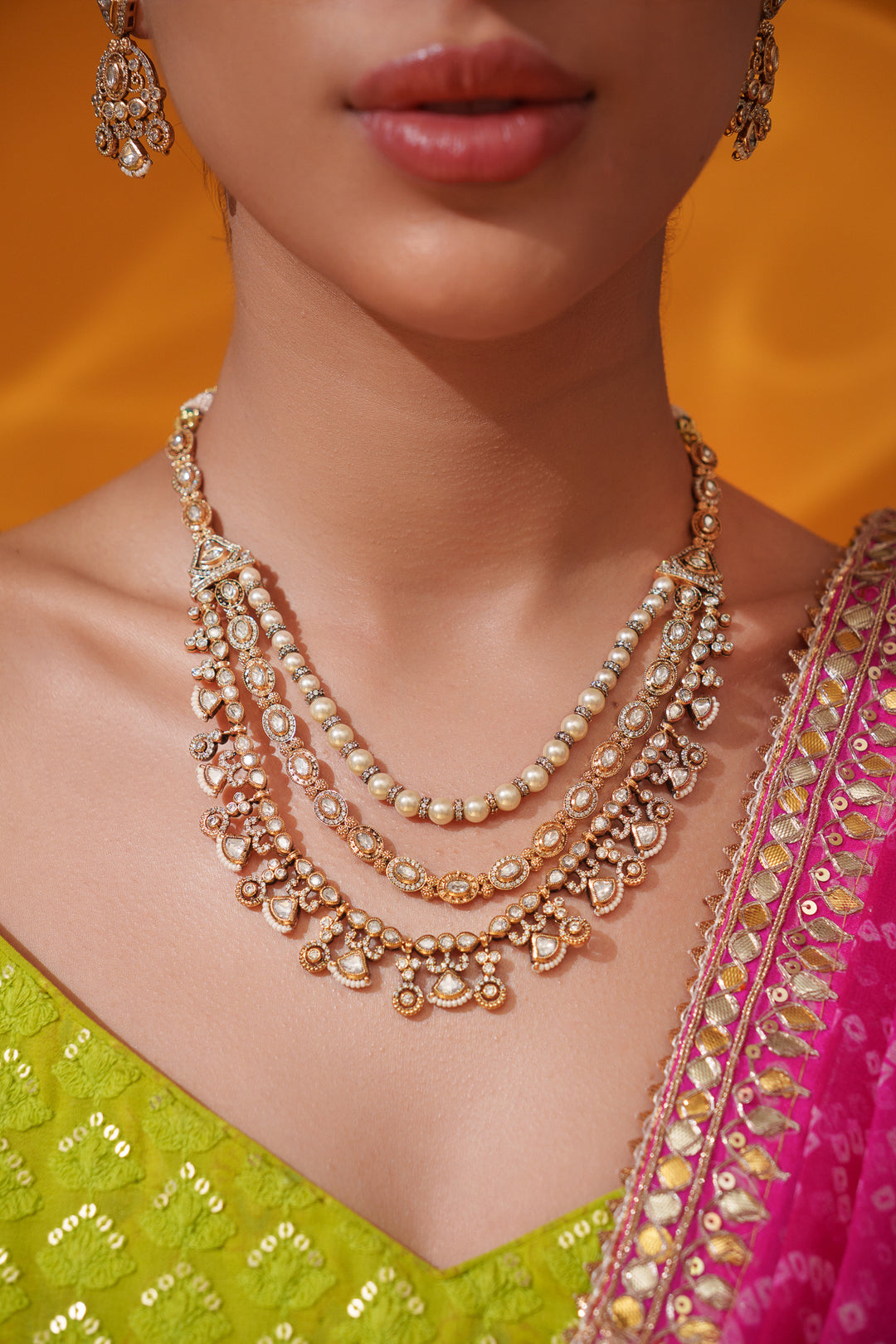 Ridhanya Polki Long Set