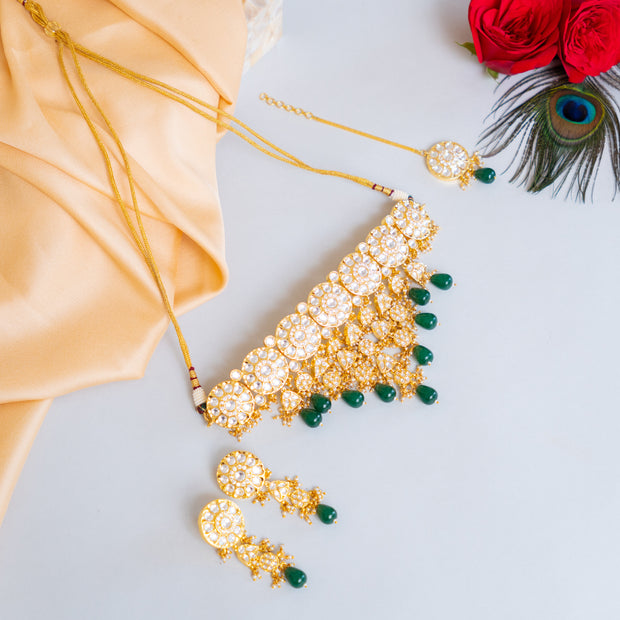 Kundan Choker Set zevarbygeeta