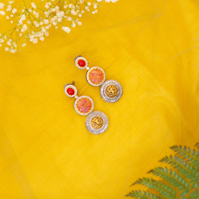 Gungun Colored Kundan Earrings
