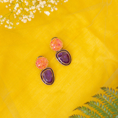 Gagana Colored Kundan Earrings
