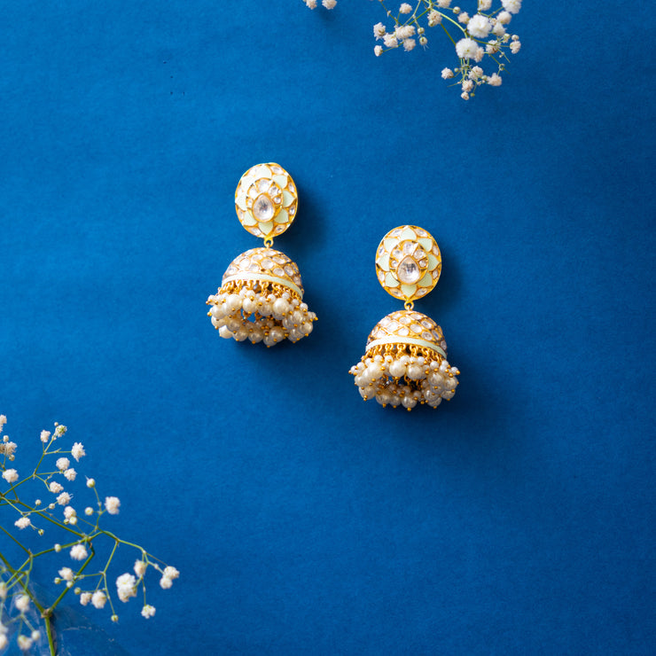 Kundan Jhumkis