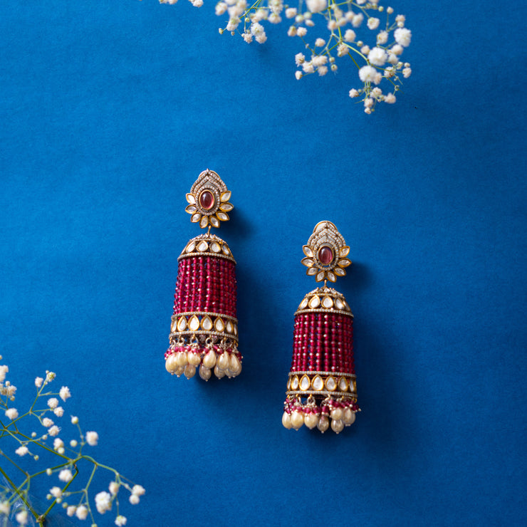 Kundan Jhumkis