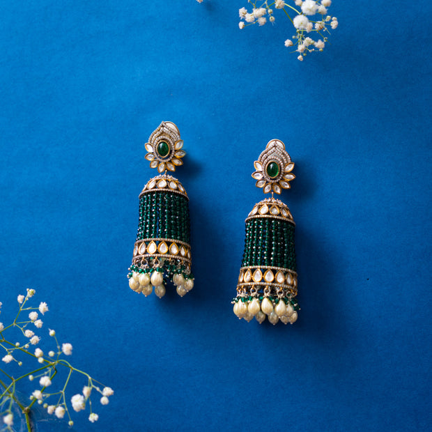 Kundan Jhumkis