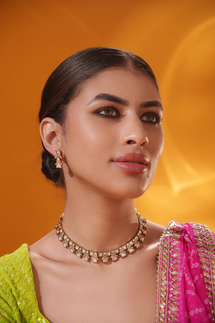Shiyana Polki Necklace Set