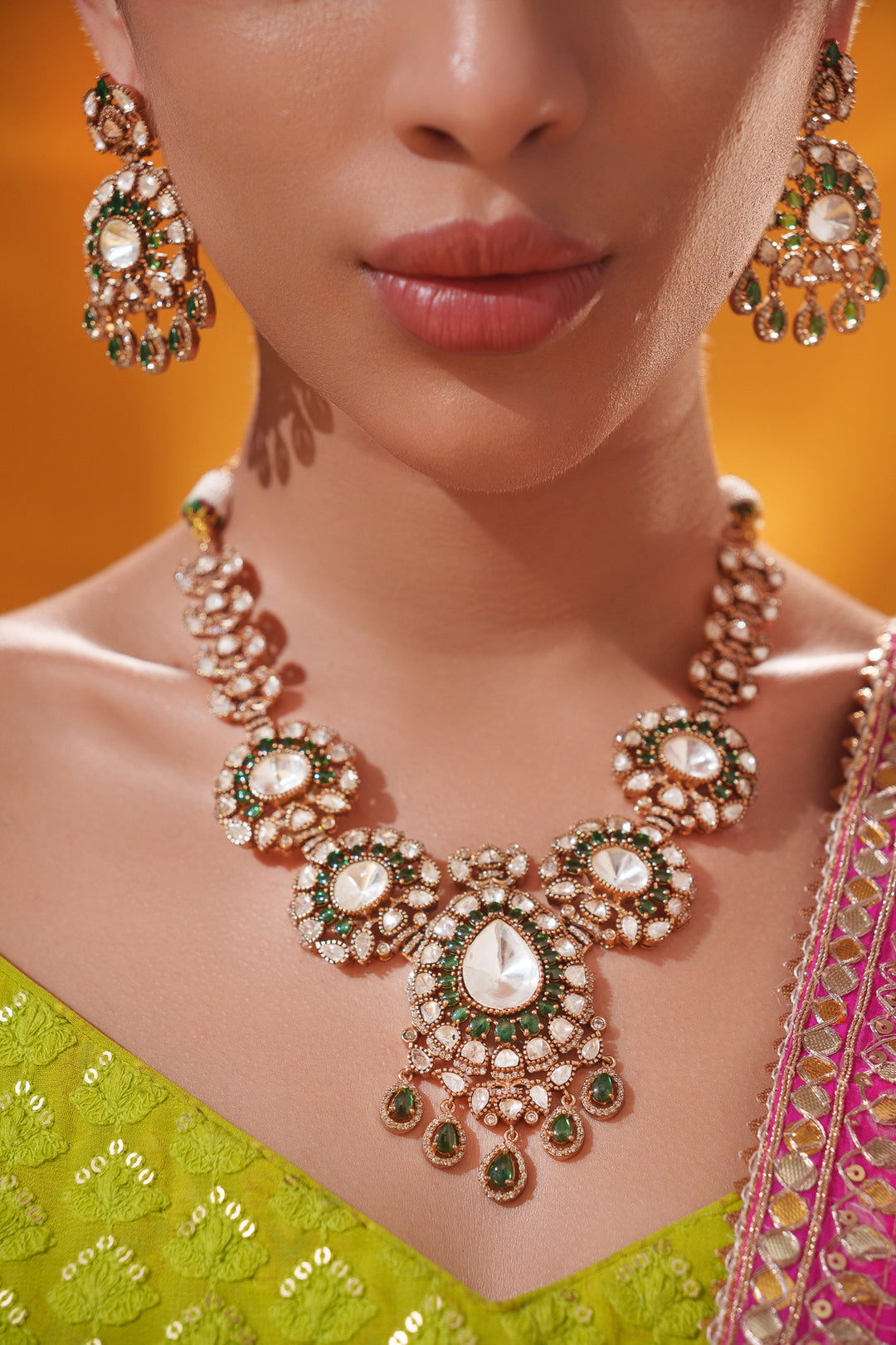 Suhaniya Polki Long Set