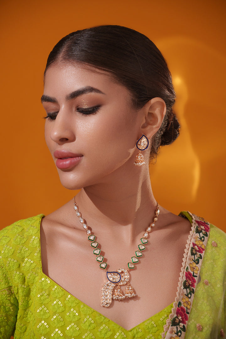 Anshira Kundan Necklace Set