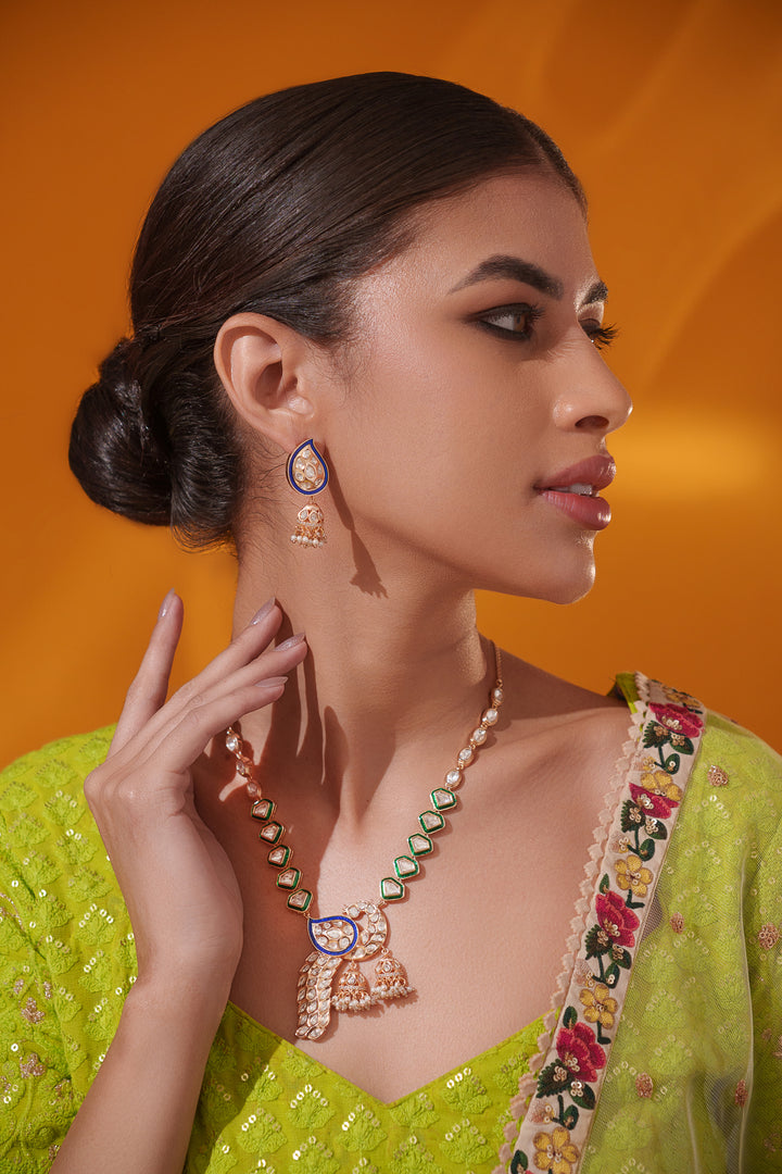 Anshira Kundan Necklace Set