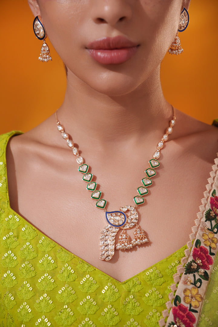 Anshira Kundan Necklace Set