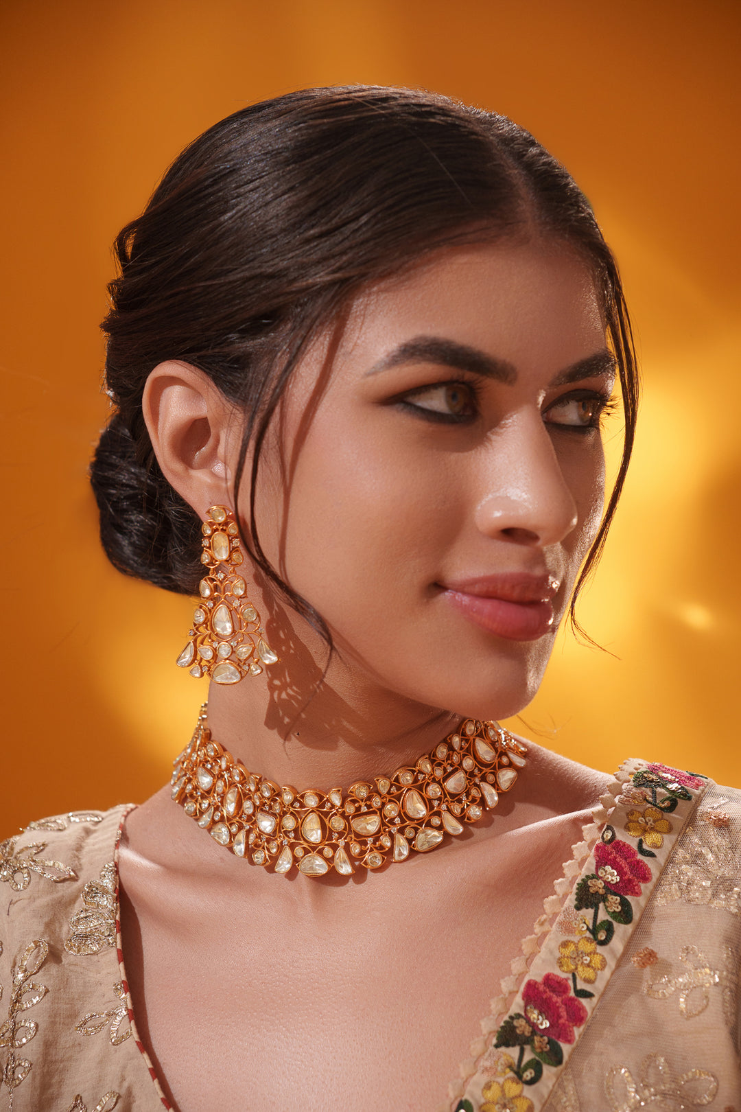 Vamshi Moissanite Necklace Set