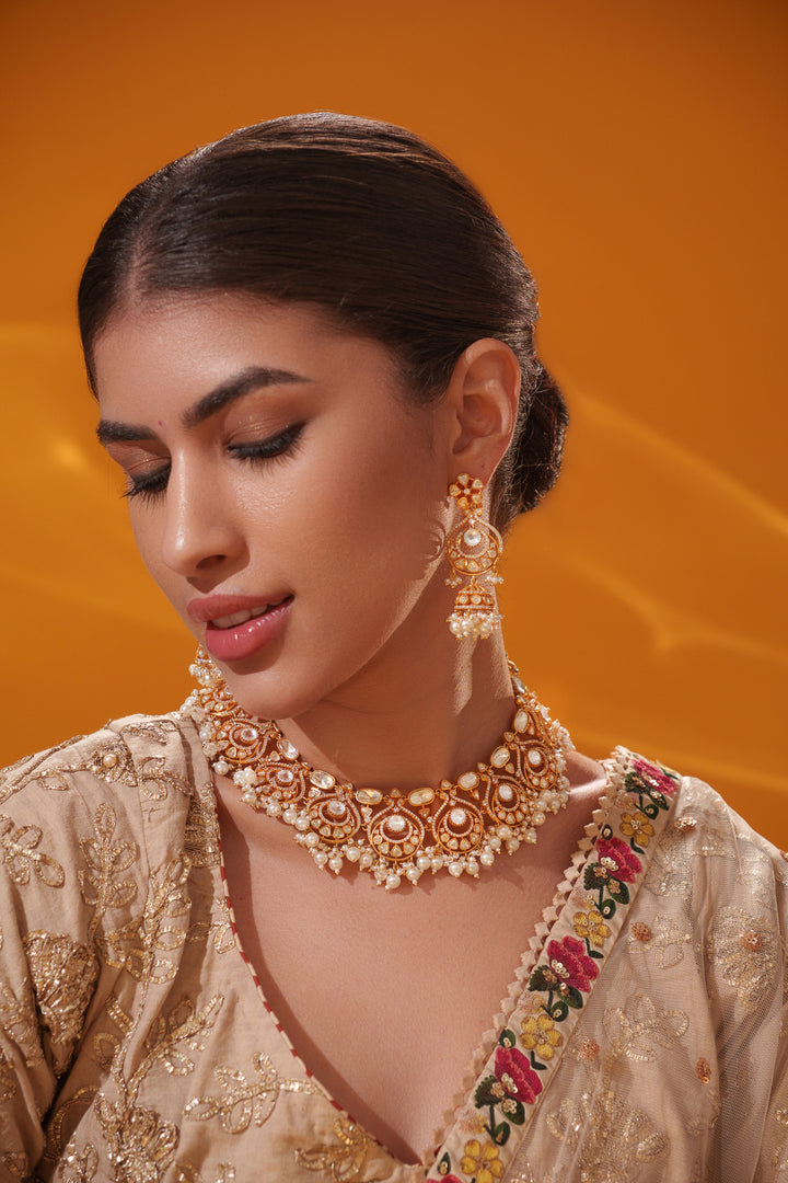 Yuvika Moissanite Necklace Set